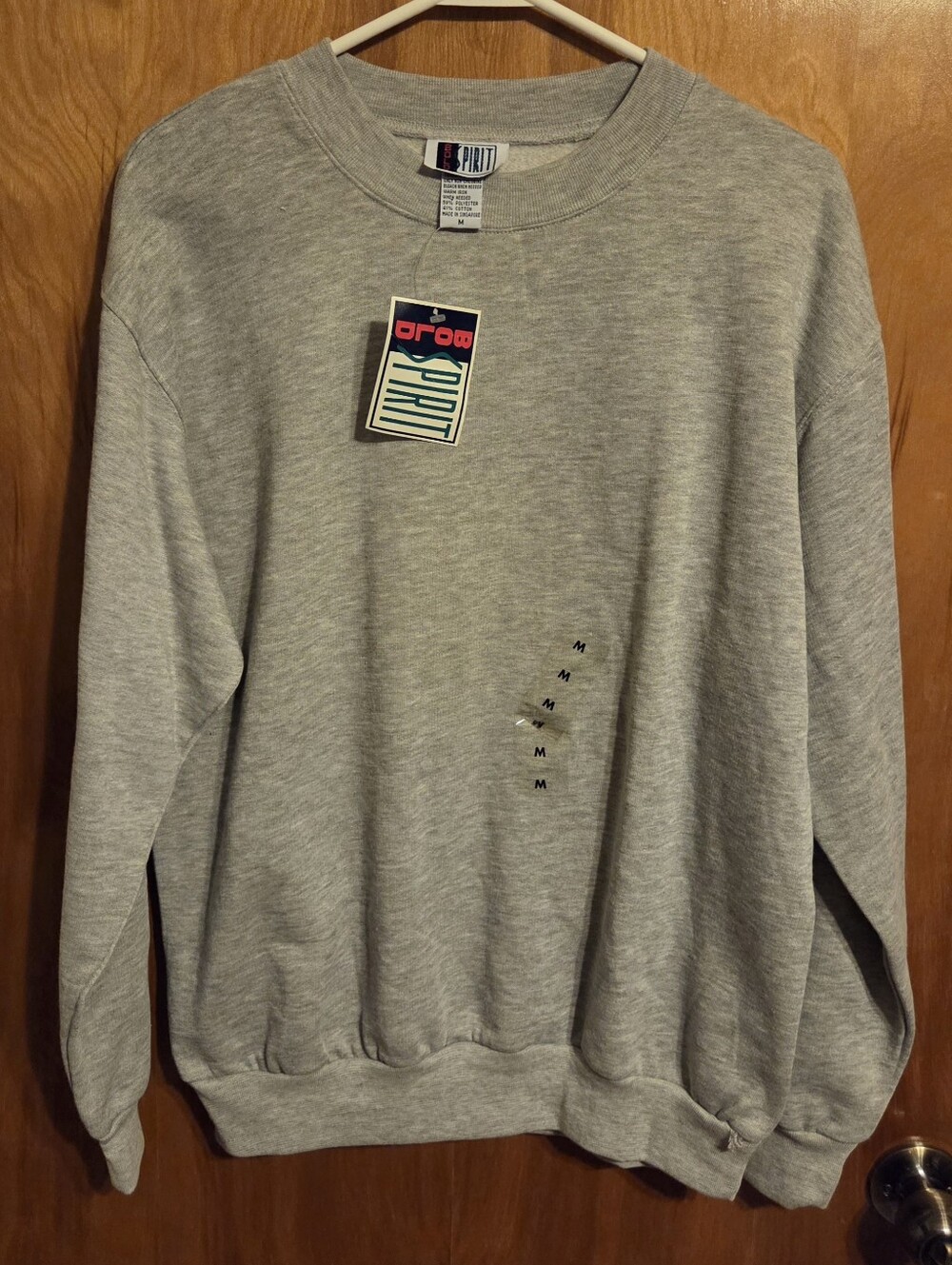 Vintage Bold Spirit Women's Grey Sweatshirt Size M New With Tags